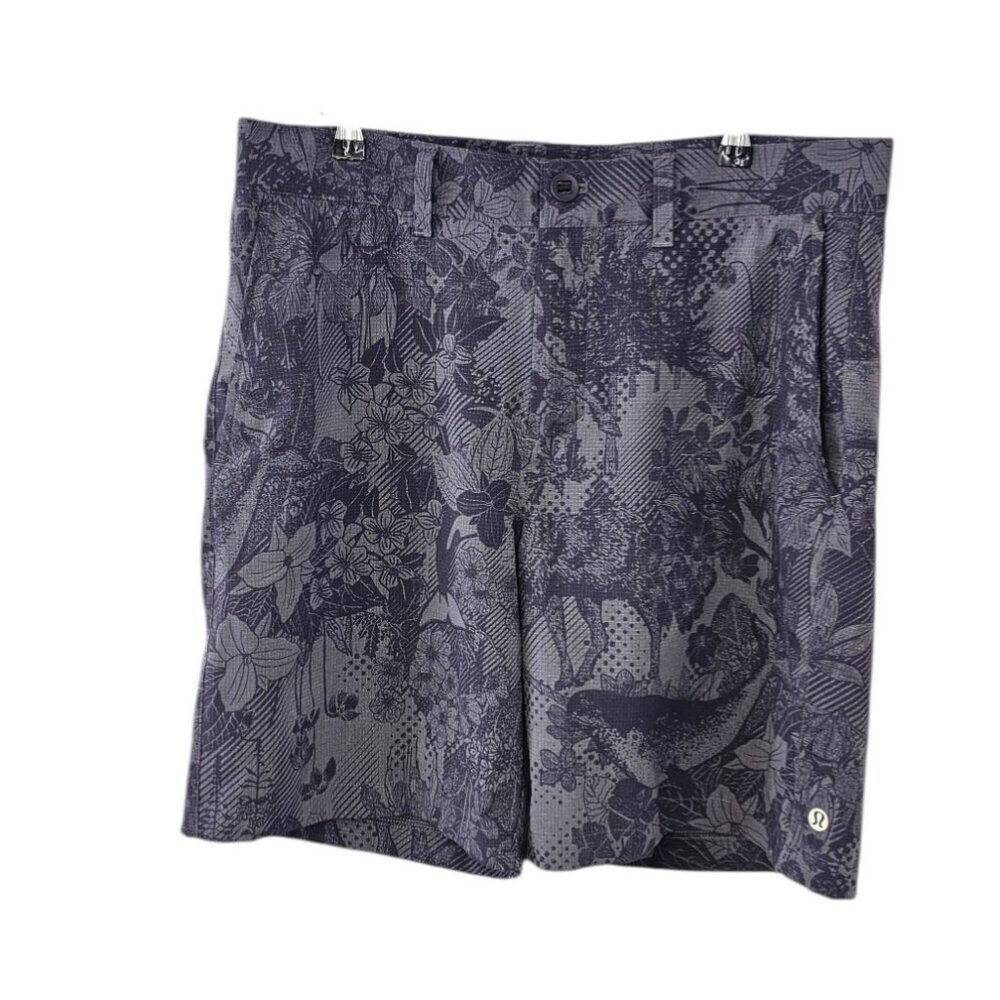 Lululemon Mens Team Canada Woven Air 9" Unlined Shorts, Tapestry Pride Purple,33